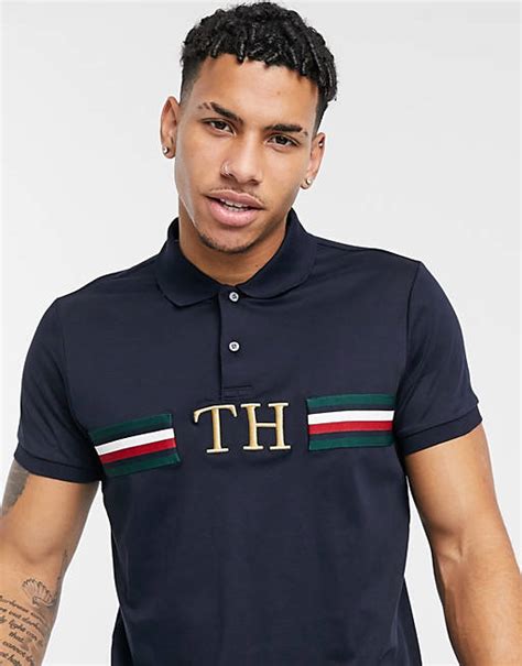 tommy hilfiger monogram polo shirt